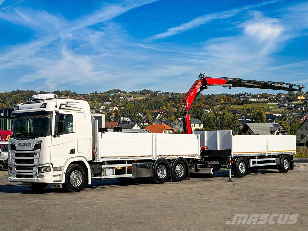 Scania R500 FASSI F235 A.2.26 + FUNK + Anhänger! Kamioni sa otvorenim sandukom