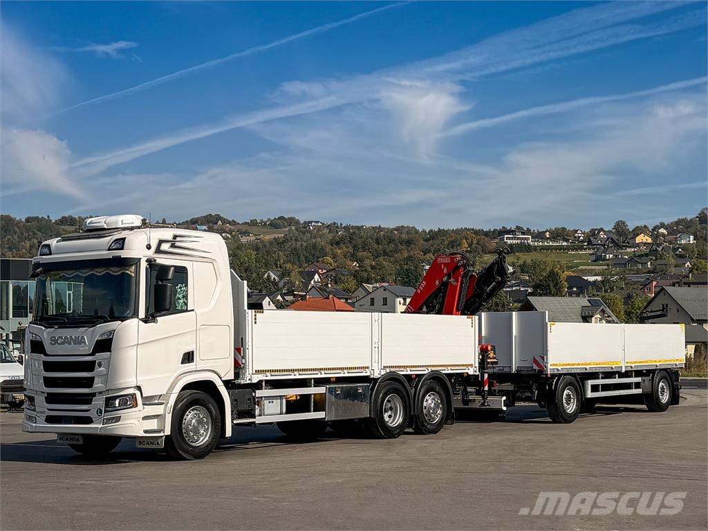 Scania R500 FASSI F235 A.2.26 + FUNK + Anhänger! Kamioni sa otvorenim sandukom