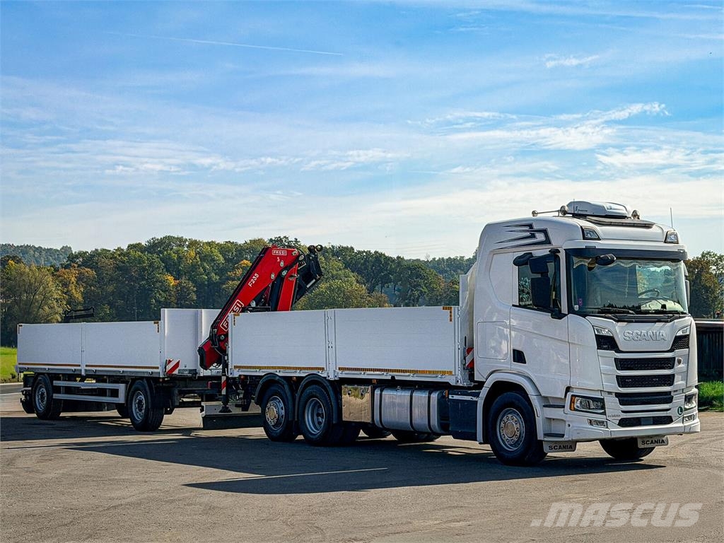 Scania R500 FASSI F235 A.2.26 + FUNK + Anhänger! Kamioni sa otvorenim sandukom