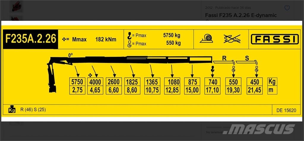 Scania R500 FASSI F235 A.2.26 + FUNK + Anhänger! Kamioni sa otvorenim sandukom