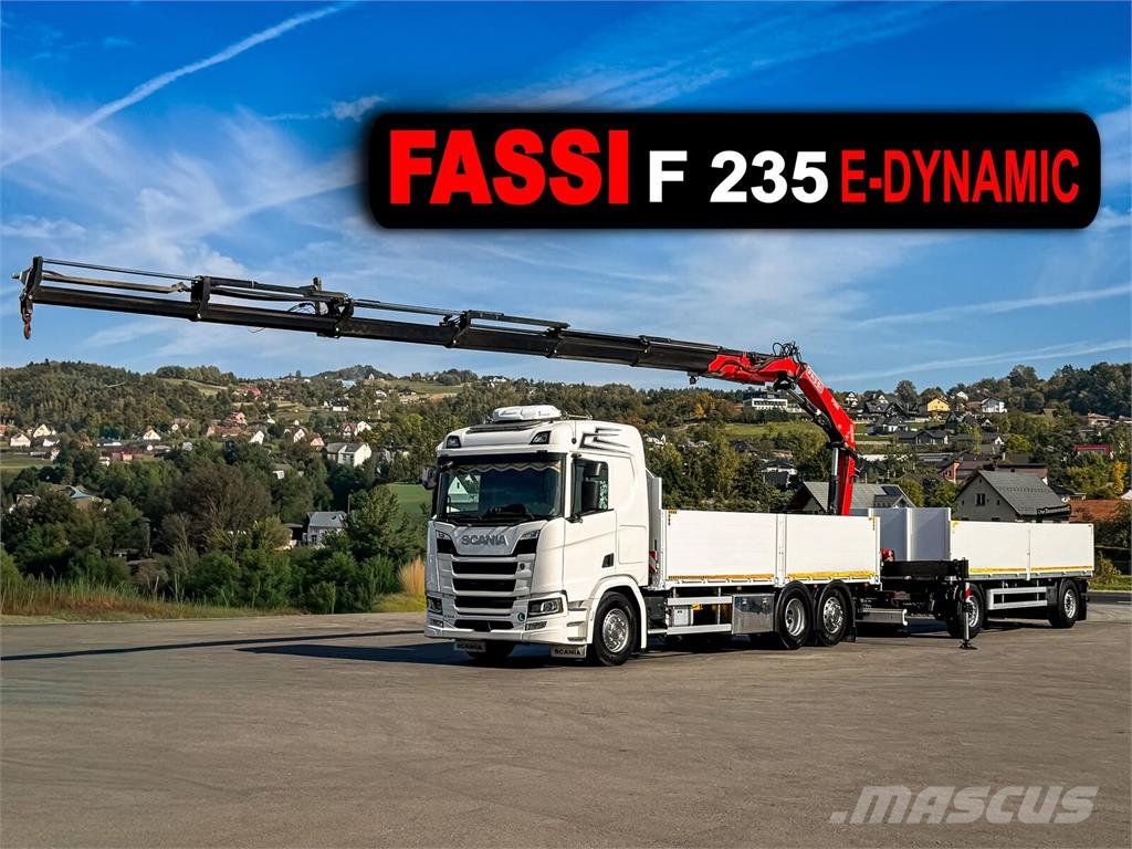 Scania R500 FASSI F235 A.2.26 + FUNK + Anhänger! Kamioni sa otvorenim sandukom