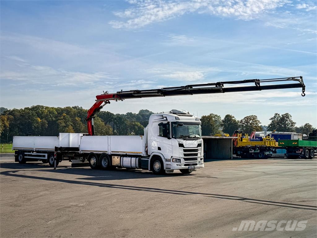 Scania R500 FASSI F235 A.2.26 + FUNK + Anhänger! Kamioni sa otvorenim sandukom