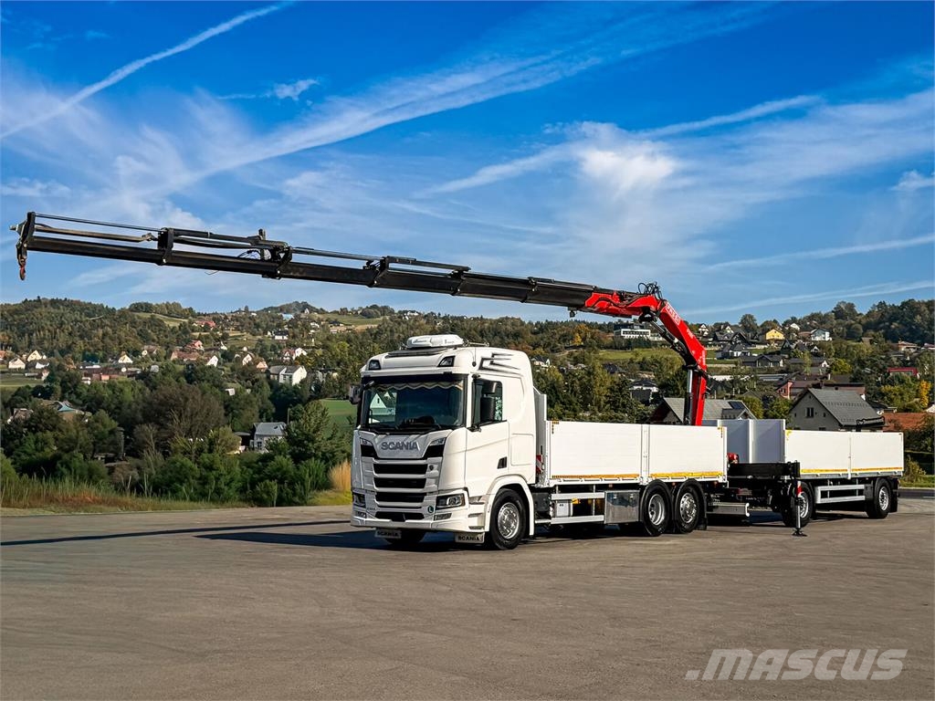Scania R500 FASSI F235 A.2.26 + FUNK + Anhänger! Kamioni sa otvorenim sandukom