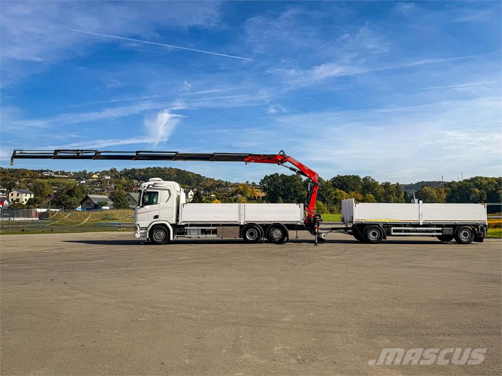 Scania R500 FASSI F235 A.2.26 + FUNK + Anhänger! Kamioni sa otvorenim sandukom