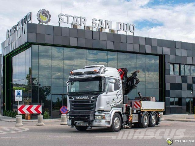 Scania R580 6x2 FASSI F545RA.2.27 XE FLY JIB Winch 5th Kamioni sa otvorenim sandukom