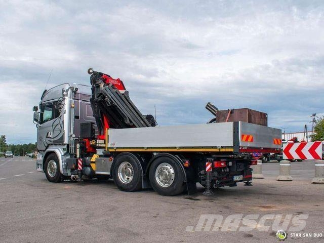 Scania R580 6x2 FASSI F545RA.2.27 XE FLY JIB Winch 5th Kamioni sa otvorenim sandukom