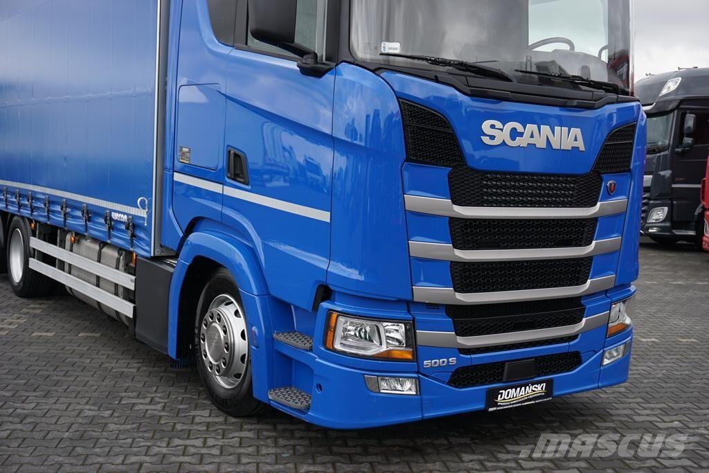 Scania S 500 / ACC / EURO 6 / ZESTAW PRZESTRZENNY 120 M3  Camiones de caja de lona