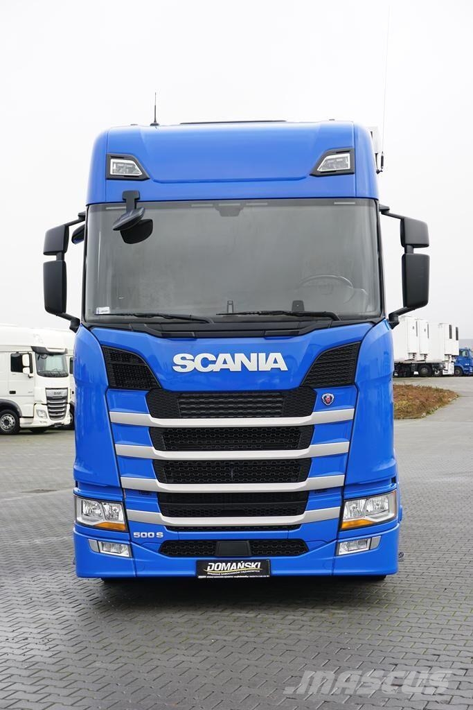 Scania S 500 / ACC / E 6 / FIRANKA / 20 PALET / DŁ. 8,1 M 篷布卡車