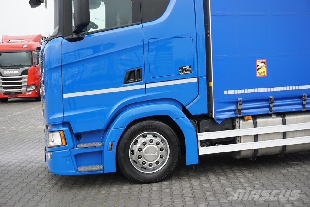 Scania S 500 / ACC / E 6 / FIRANKA / 20 PALET / DŁ. 8,1 M 篷布卡車