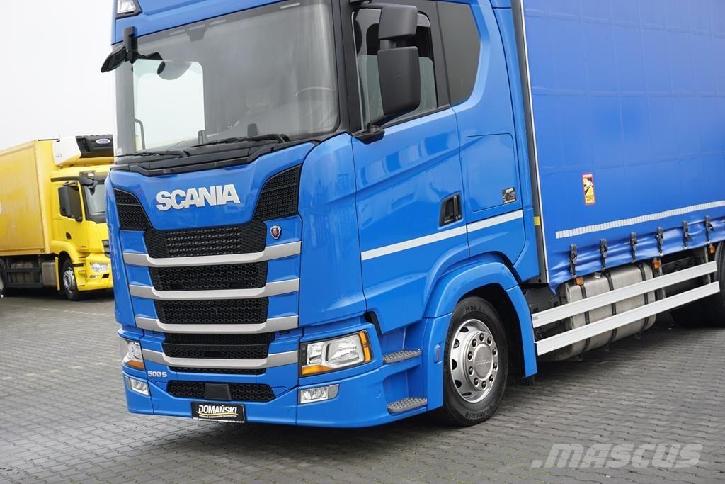 Scania S 500 / ACC / E 6 / FIRANKA / 20 PALET / DŁ. 8,1 M 篷布卡車