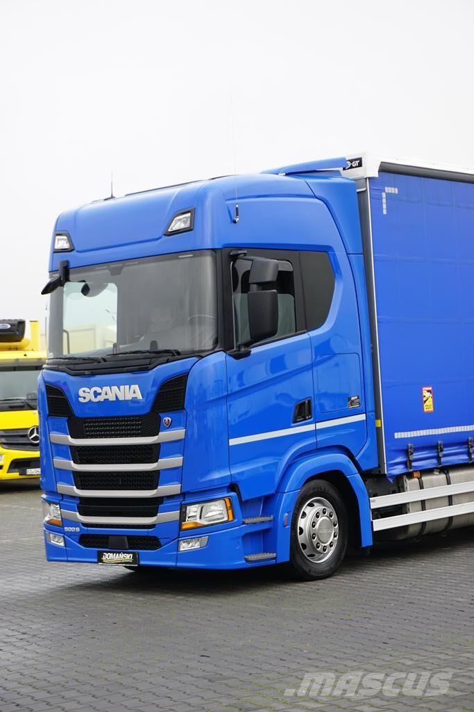 Scania S 500 / ACC / E 6 / FIRANKA / 20 PALET / DŁ. 8,1 M 篷布卡車