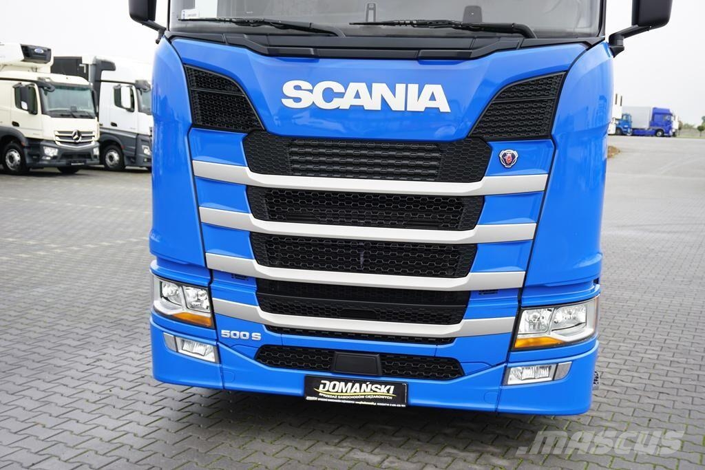Scania S 500 / ACC / E 6 / FIRANKA / 20 PALET / DŁ. 8,1 M 篷布卡車