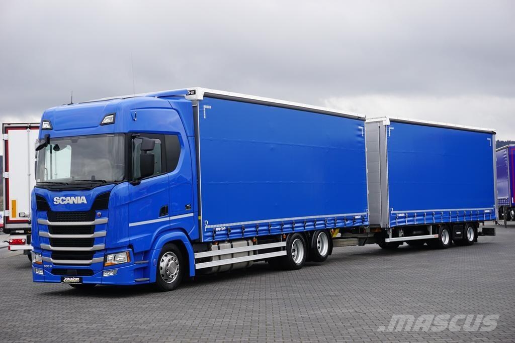 Scania S 500 / ACC / EURO 6 / ZESTAW PRZESTRZENNY 120 M3  Camiones de caja de lona