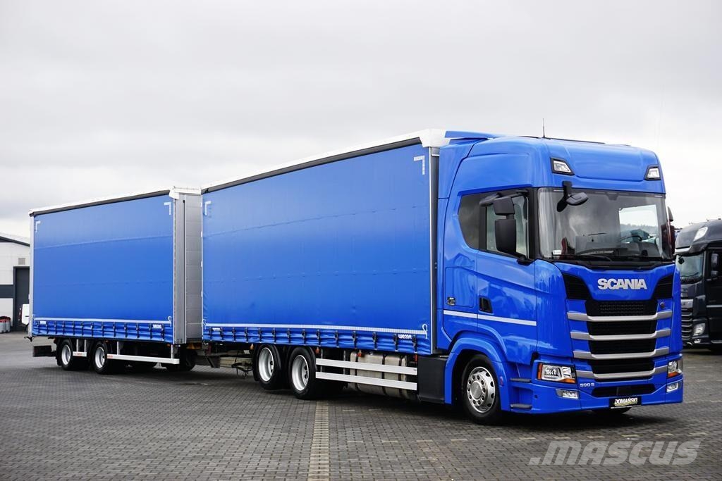 Scania S 500 / ACC / EURO 6 / ZESTAW PRZESTRZENNY 120 M3  Camiones de caja de lona