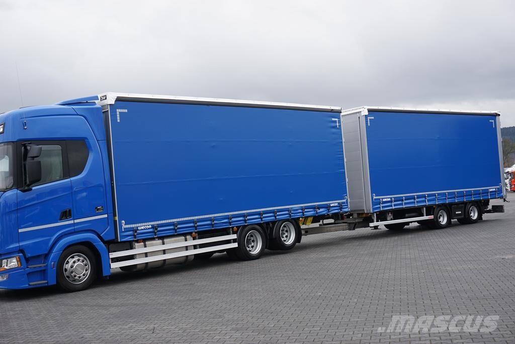 Scania S 500 / ACC / EURO 6 / ZESTAW PRZESTRZENNY 120 M3  Camiones de caja de lona