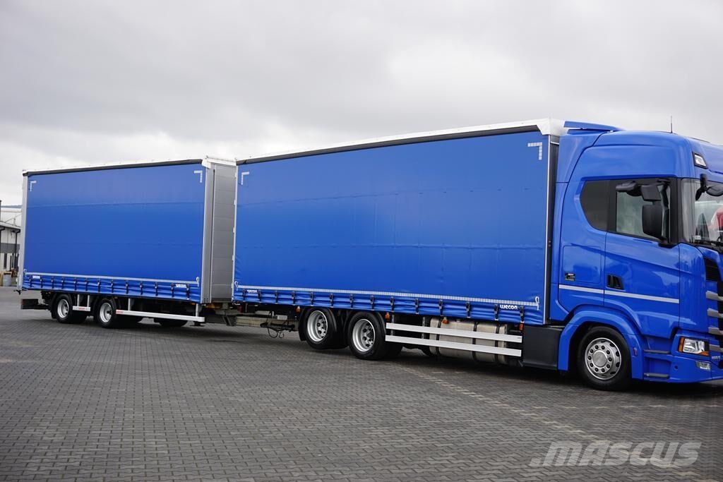 Scania S 500 / ACC / EURO 6 / ZESTAW PRZESTRZENNY 120 M3  Camiones de caja de lona