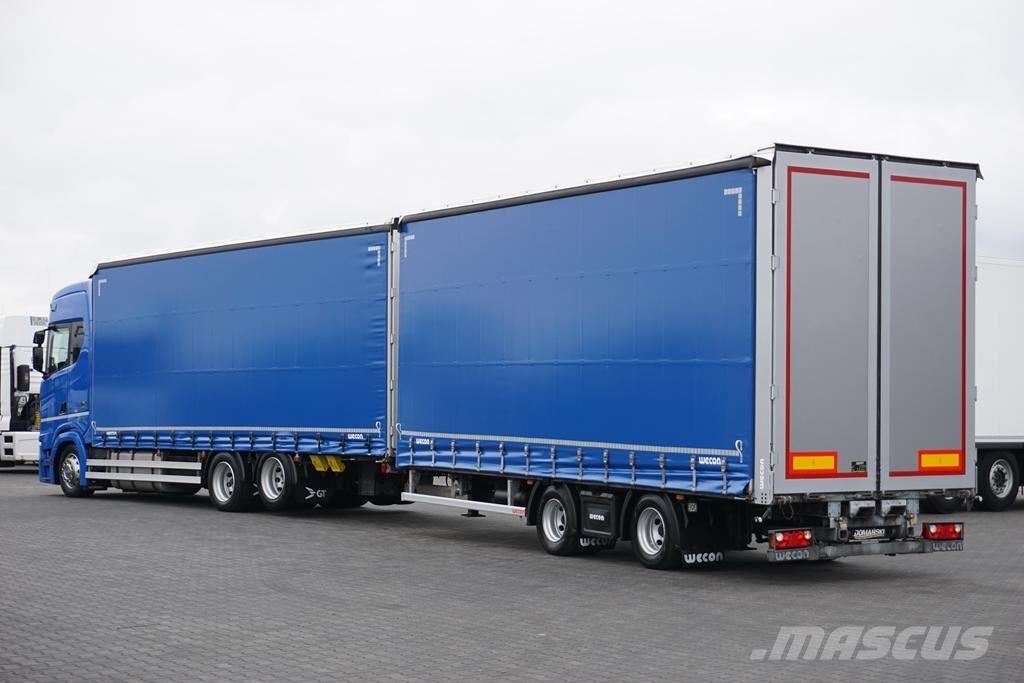 Scania S 500 / ACC / EURO 6 / ZESTAW PRZESTRZENNY 120 M3  Camiones de caja de lona