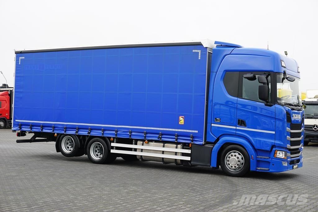 Scania S 500 / ACC / E 6 / FIRANKA / 20 PALET / DŁ. 8,1 M 篷布卡車