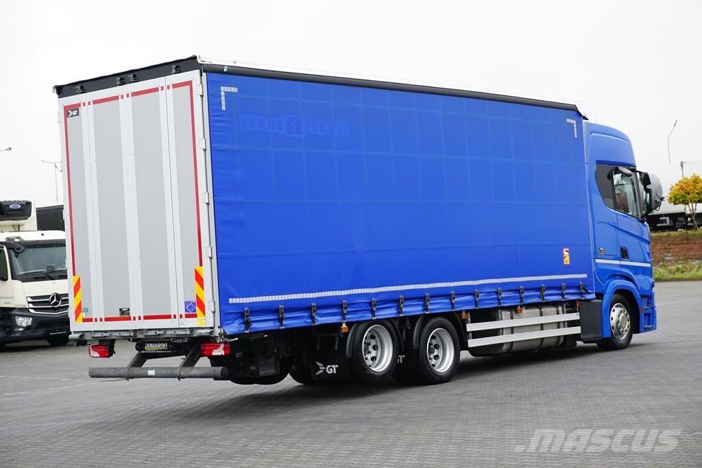 Scania S 500 / ACC / E 6 / FIRANKA / 20 PALET / DŁ. 8,1 M 篷布卡車