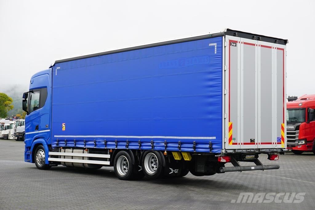 Scania S 500 / ACC / E 6 / FIRANKA / 20 PALET / DŁ. 8,1 M 篷布卡車