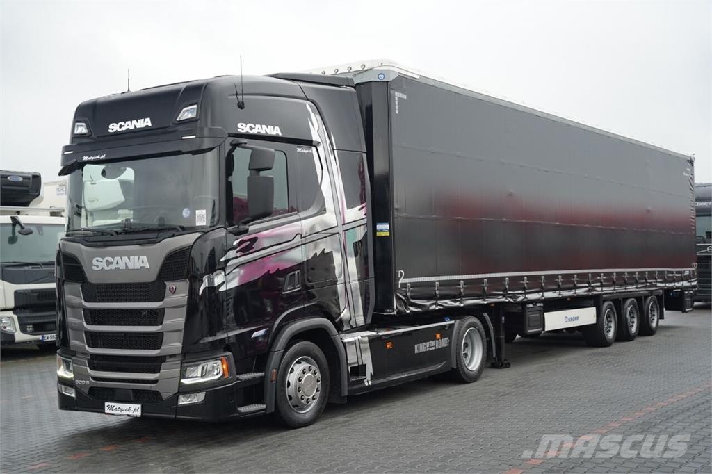 Scania S 500 / + KRONE FIRANKA / ZESTAW MEGA / LOWDECK / Tegljači