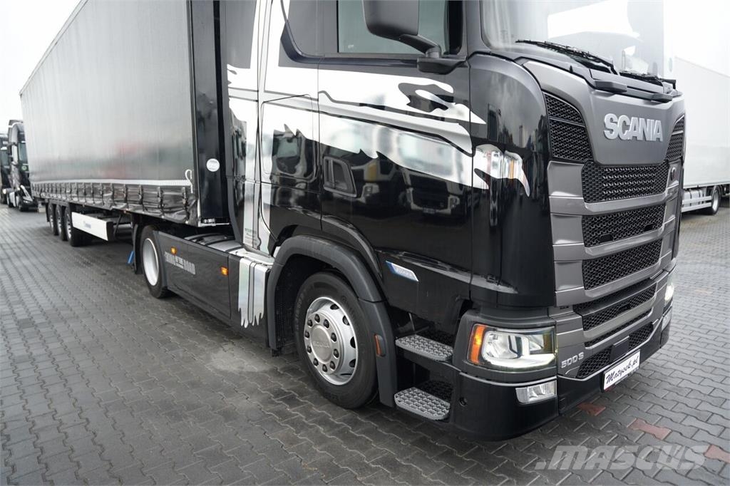Scania S 500 / + KRONE FIRANKA / ZESTAW MEGA / LOWDECK / Tegljači