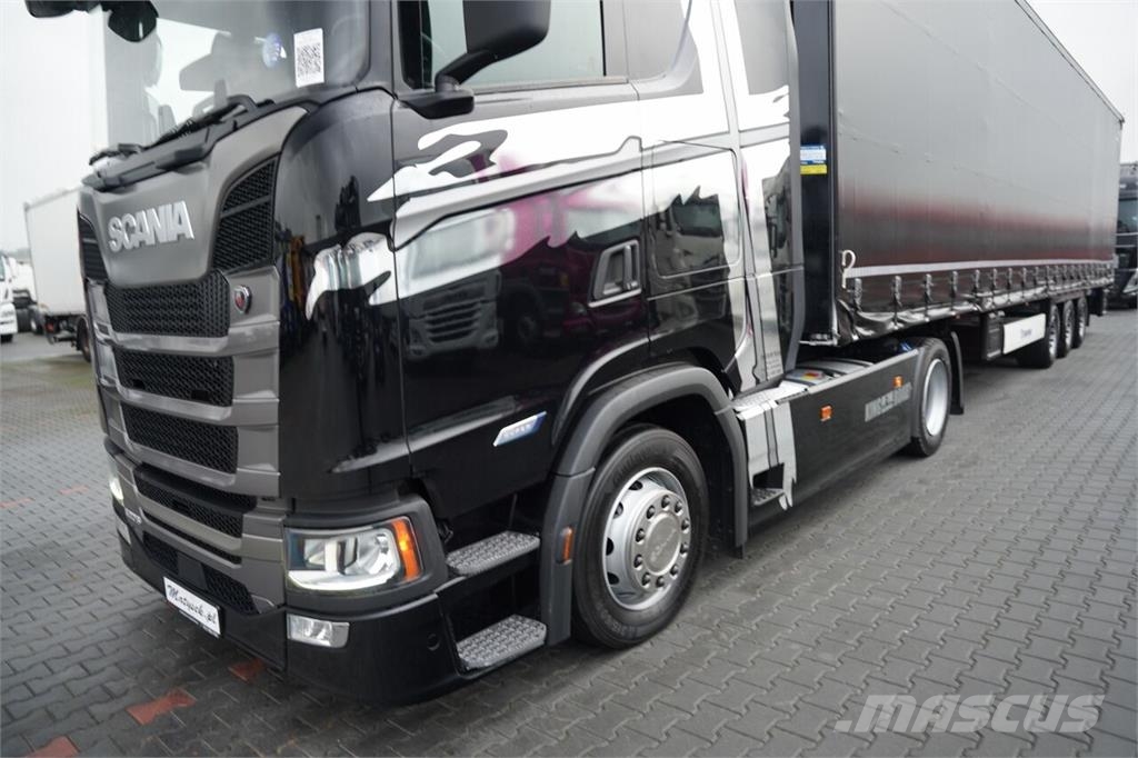 Scania S 500 / + KRONE FIRANKA / ZESTAW MEGA / LOWDECK / Tegljači