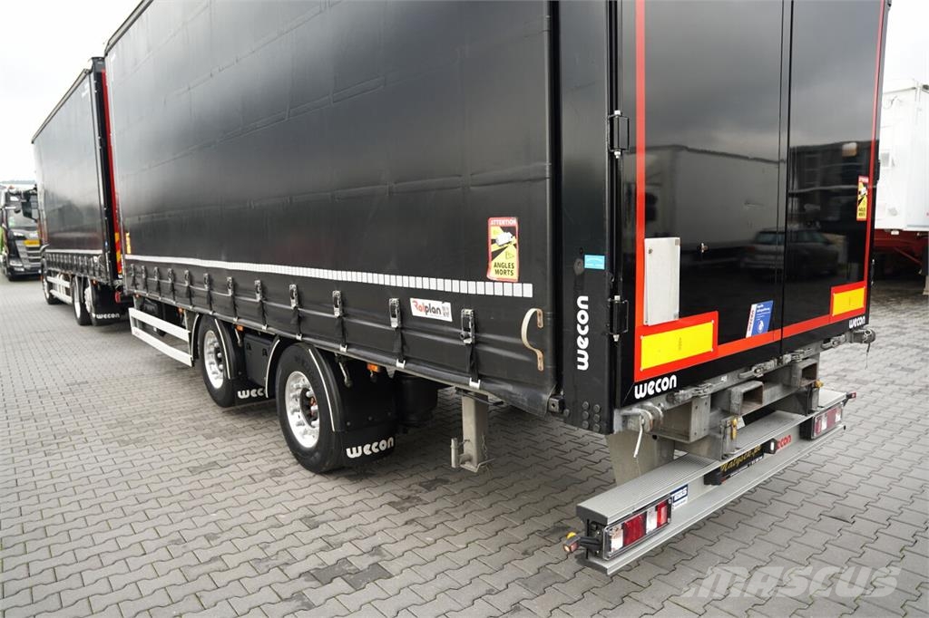Scania S 500 / ZESTAW TANDEM 120 M3 / PRZEJAZDOWY / FIRAN Elhúzható ponyvás