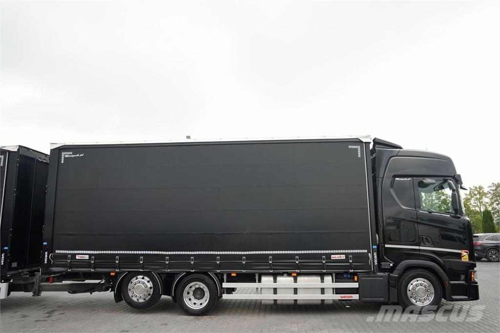 Scania S 500 / ZESTAW TANDEM 120 M3 / PRZEJAZDOWY / FIRAN Elhúzható ponyvás