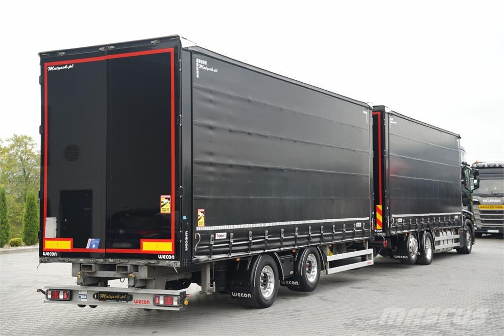 Scania S 500 / ZESTAW TANDEM 120 M3 / PRZEJAZDOWY / FIRAN Elhúzható ponyvás