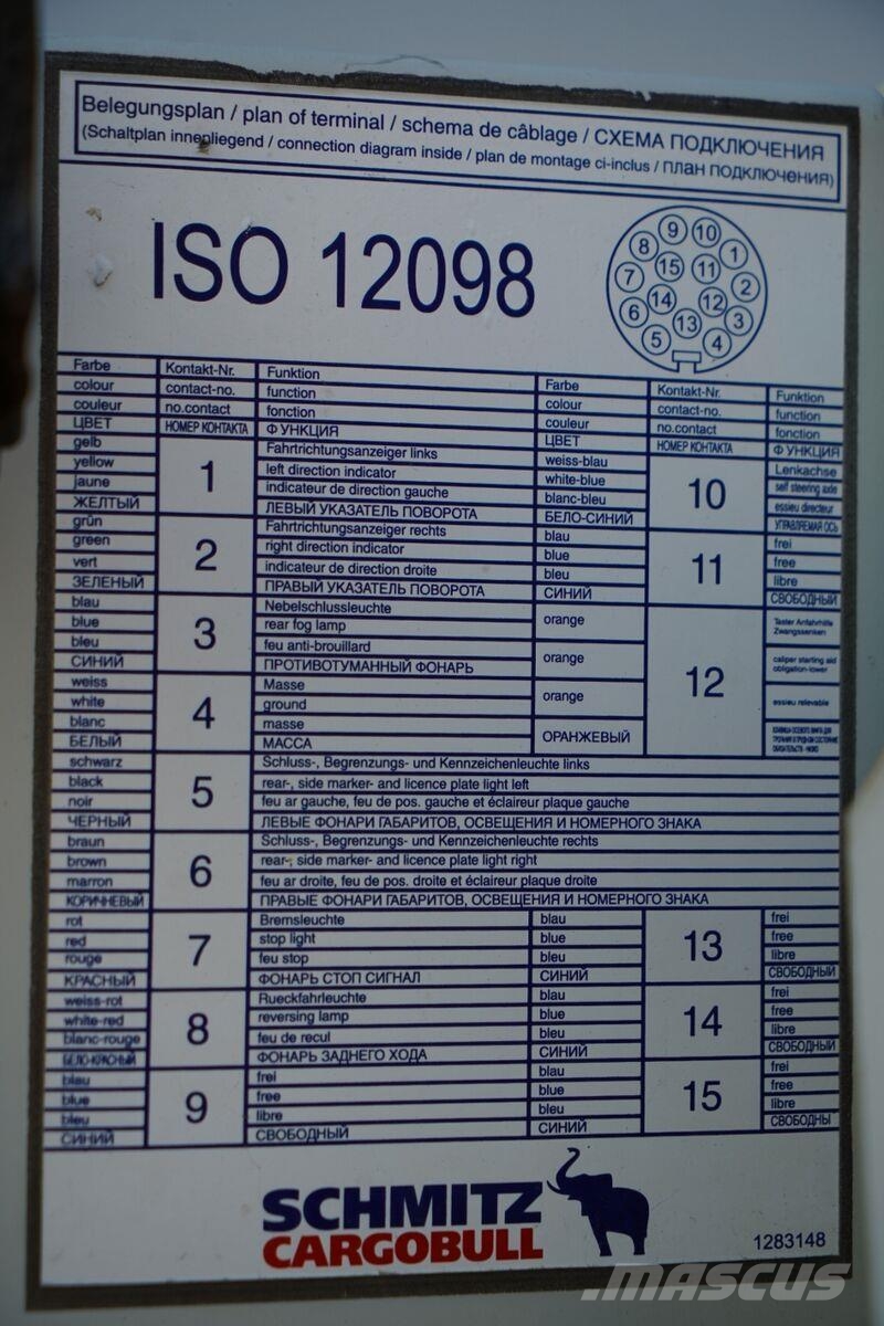 Schmitz Cargobull / FIRANKA / MEGA / OŚ PODNOSZONA / DACH PODNOSZONY Semirremolques de caja de lona