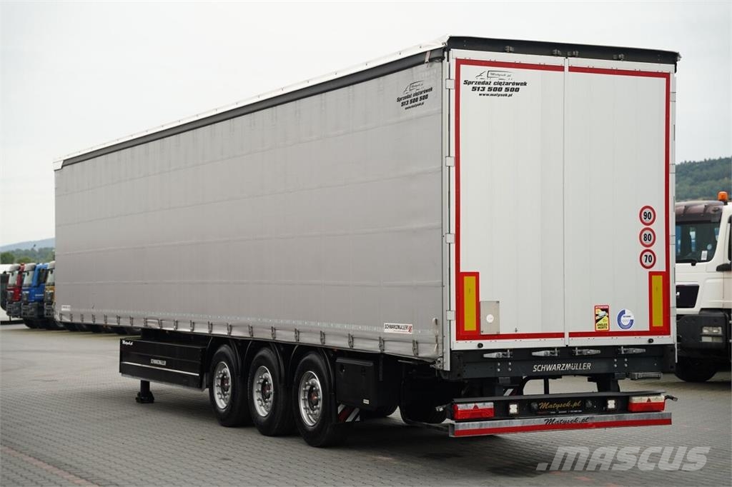 Schwarzmüller / FIRANKA / STANDARD / PALECIARA / OŚ PODNOSZONA / Curtain sider semi-trailers