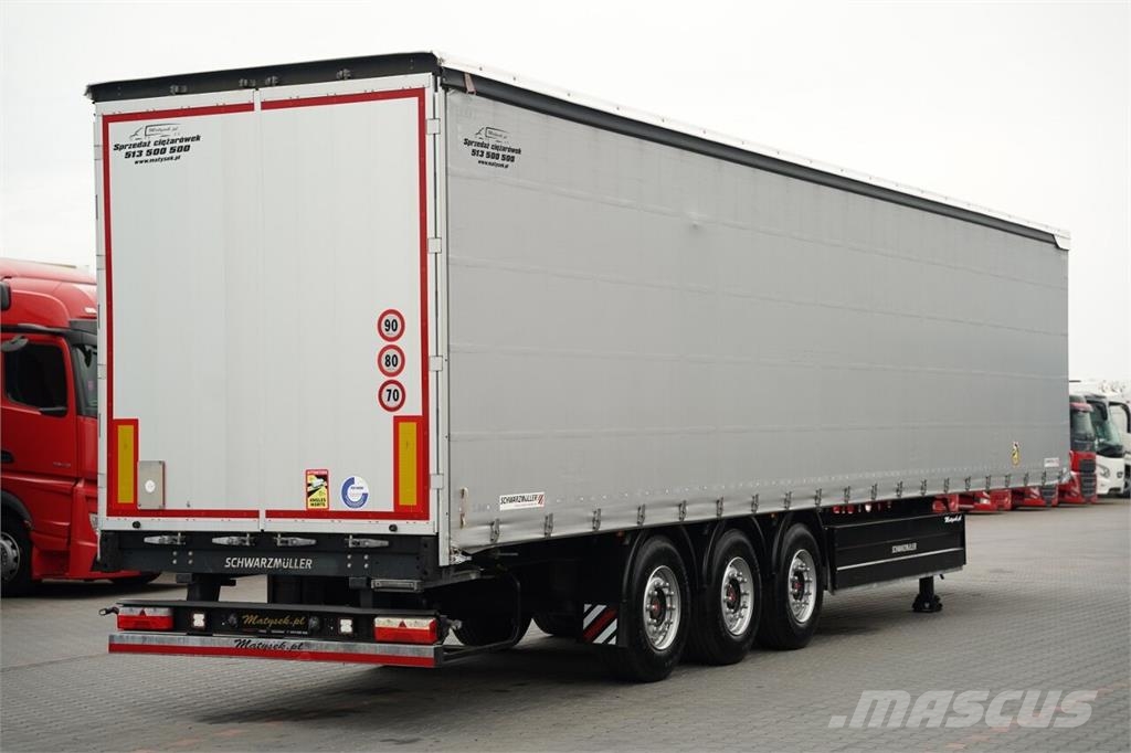 Schwarzmüller / FIRANKA / STANDARD / PALECIARA / OŚ PODNOSZONA / Curtain sider semi-trailers