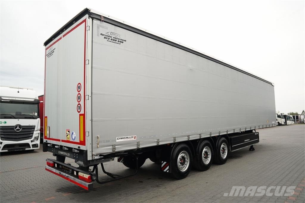 Schwarzmüller / FIRANKA / STANDARD / PALECIARA / OŚ PODNOSZONA / Curtain sider semi-trailers