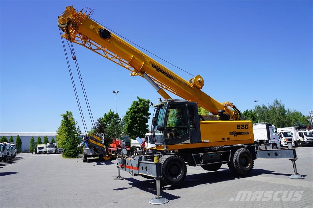 Sennebogen 630 rough terrain crane / 2000 MTH / Range 30 m / Верижни кранове