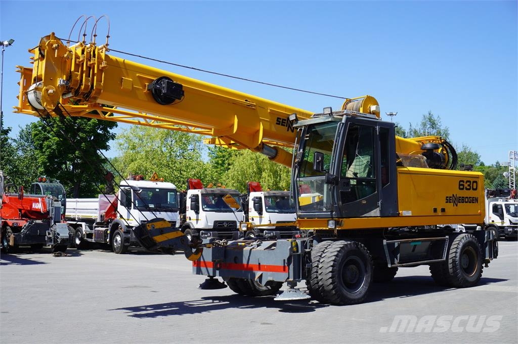 Sennebogen 630 rough terrain crane / 2000 MTH / Range 30 m / Верижни кранове