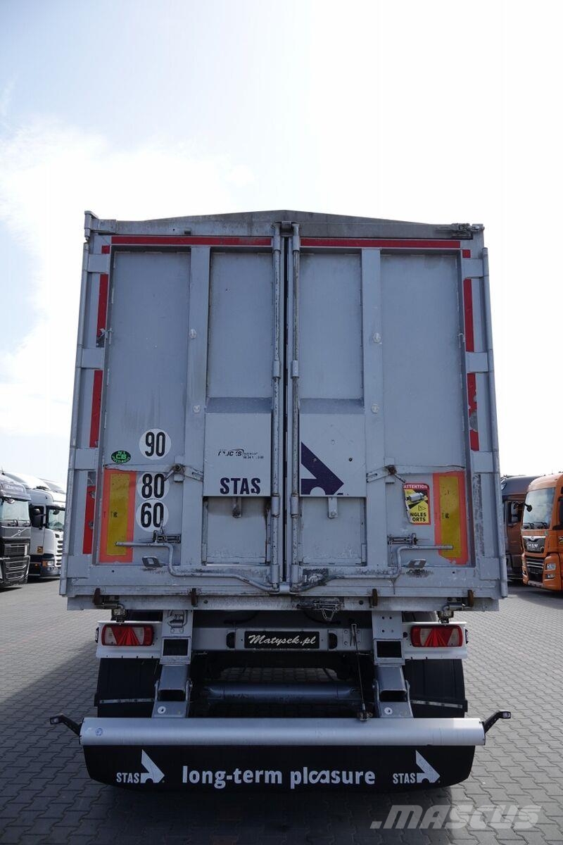 Stas WYWROTKA 43 m3 / ALUMINIOWA / OŚ PODNOSZONA / A Напівпричепи-самоскиди