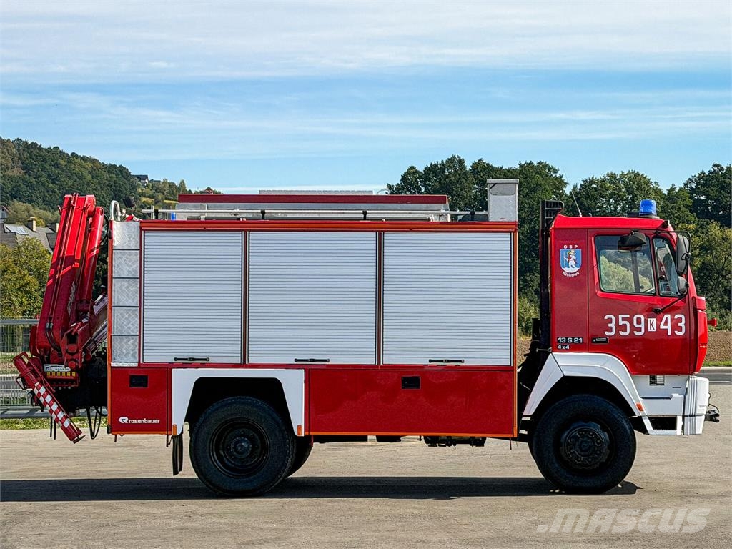 Steyr 13S21 4×4 Hiab 071 RW / Rosenbauer – Technical Res Ugunsdzēšamā tehnika