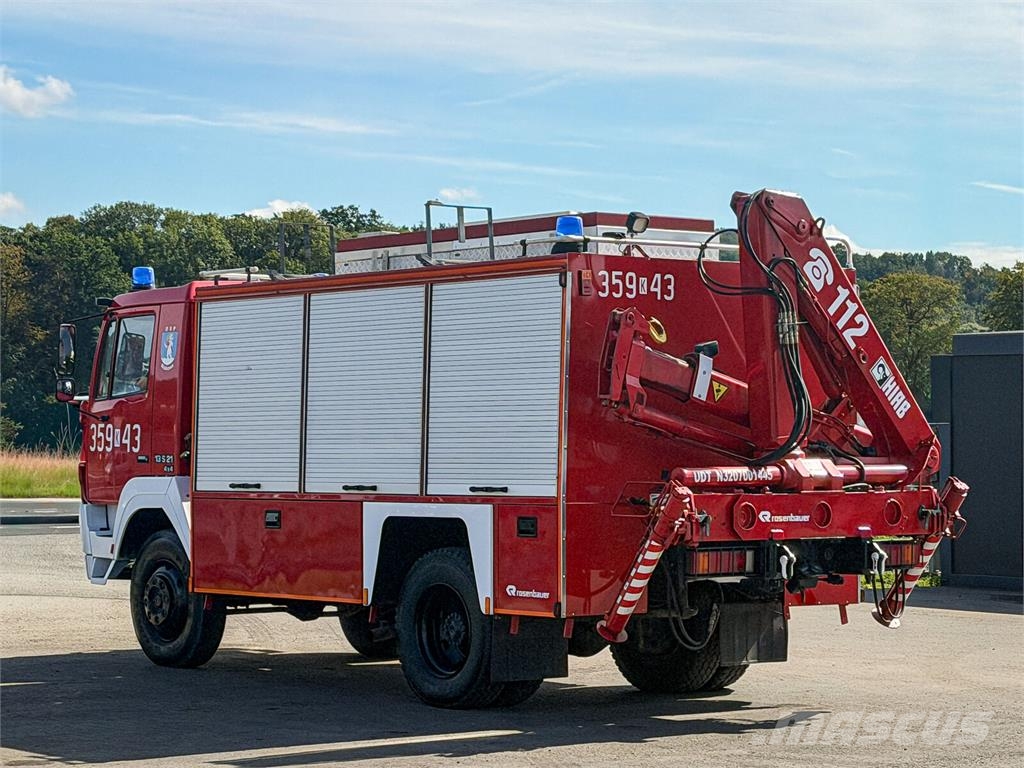 Steyr 13S21 4×4 Hiab 071 RW / Rosenbauer – Technical Res Ugunsdzēšamā tehnika