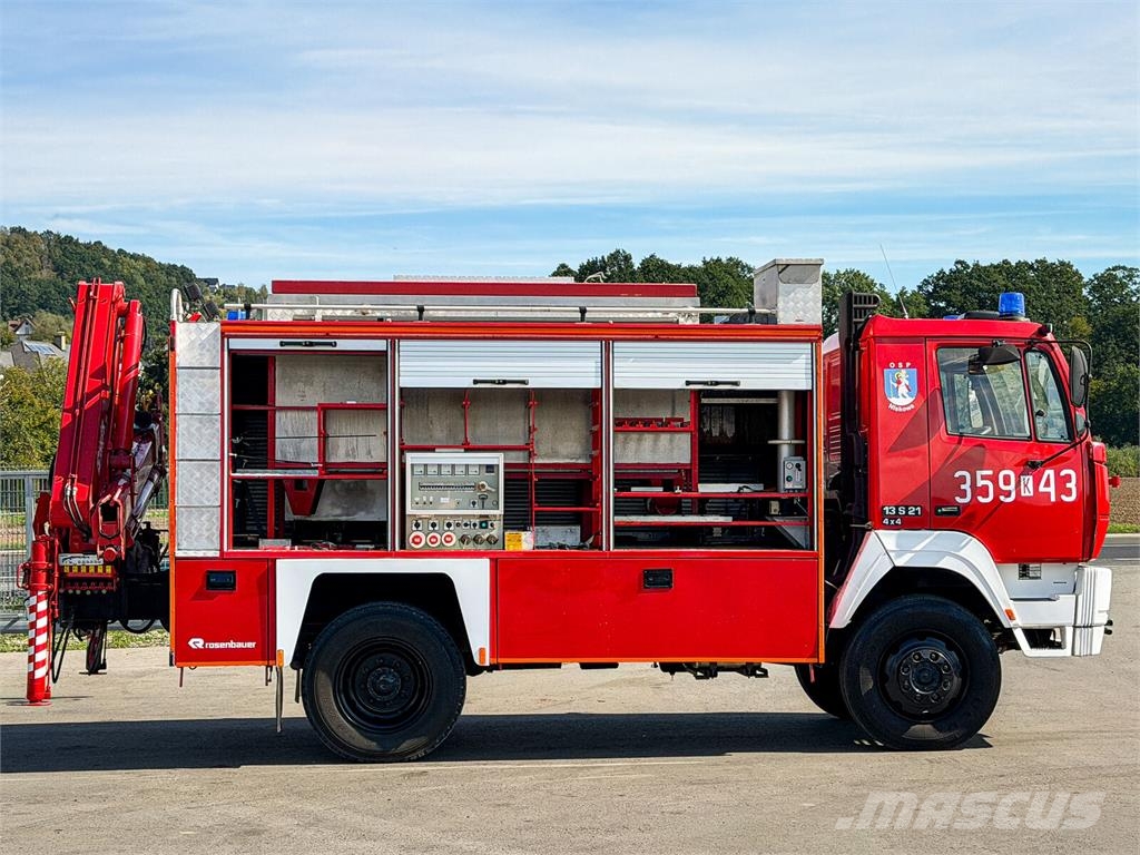 Steyr 13S21 4×4 Hiab 071 RW / Rosenbauer – Technical Res Ugunsdzēšamā tehnika