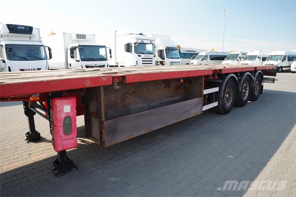 Trailor NACZEPA PLATFORMA / PODŁOGA SZYNA DESKA / WZMACNIA Semi-remorci transport vehicule