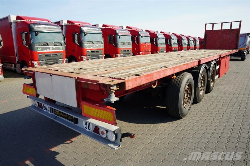 Trailor NACZEPA PLATFORMA / PODŁOGA SZYNA DESKA / WZMACNIA Semi-remorci transport vehicule