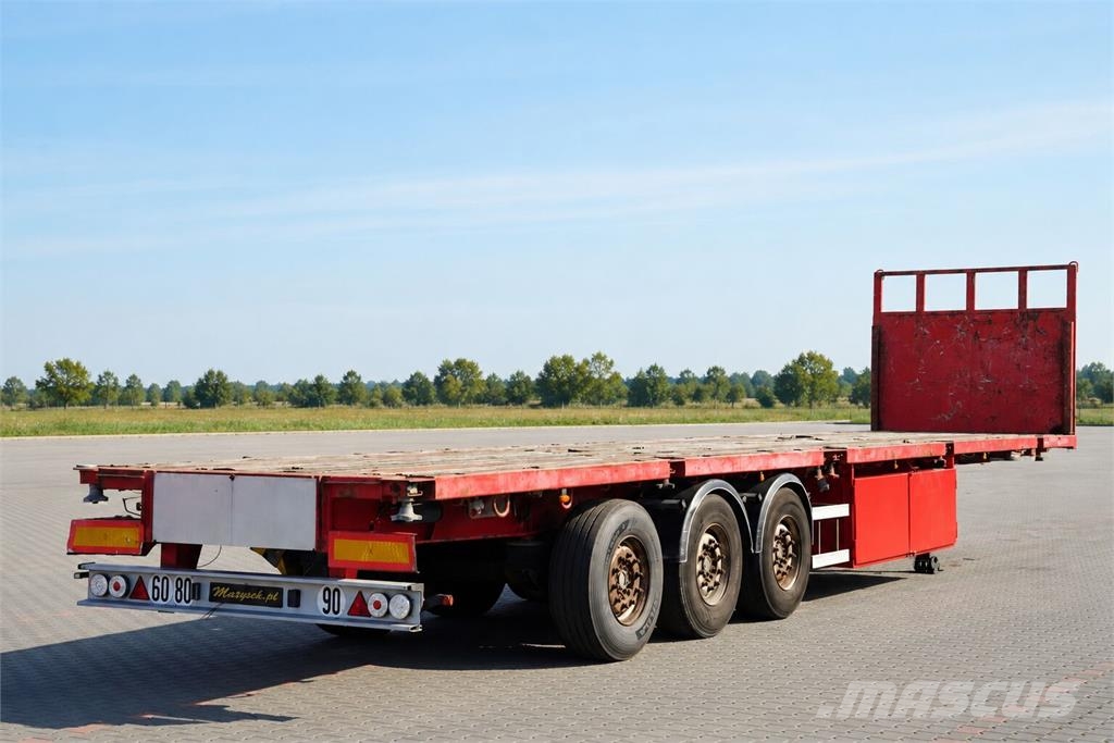 Trailor NACZEPA PLATFORMA / PODŁOGA SZYNA DESKA / WZMACNIA Semi-remorci transport vehicule