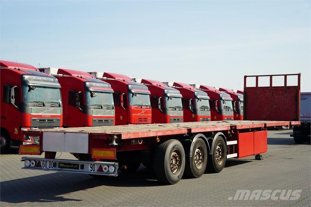Trailor NACZEPA PLATFORMA / PODŁOGA SZYNA DESKA / WZMACNIA Semi-remorci transport vehicule