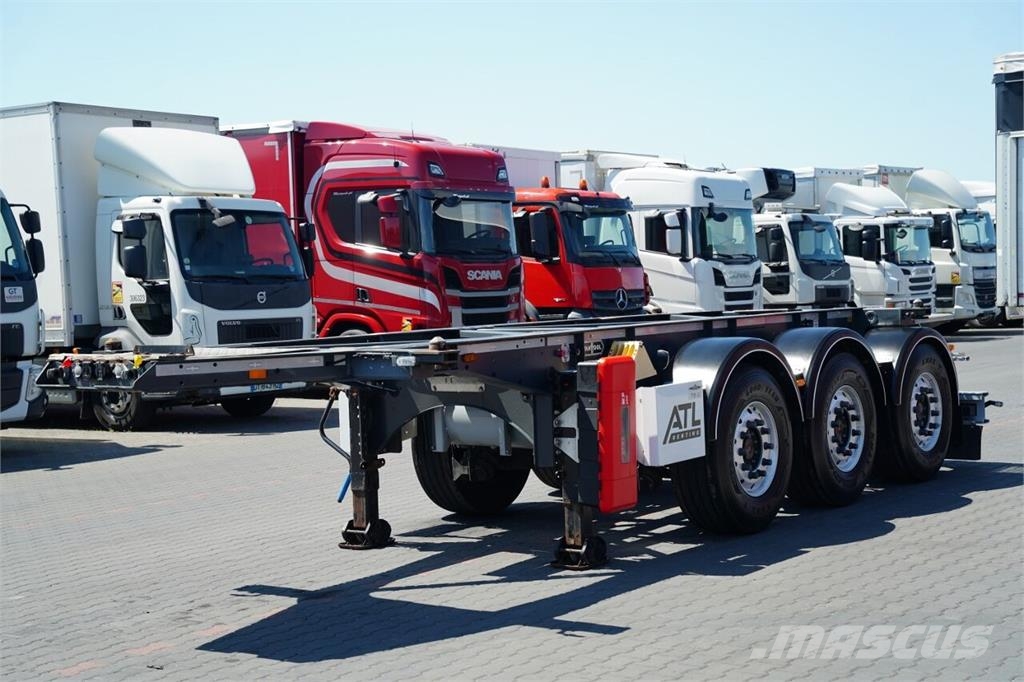 Van Hool / NACZEPA PODKONTENEROWA / PEŁNY ADR / 3 OSIE / OS Chasis y suspención