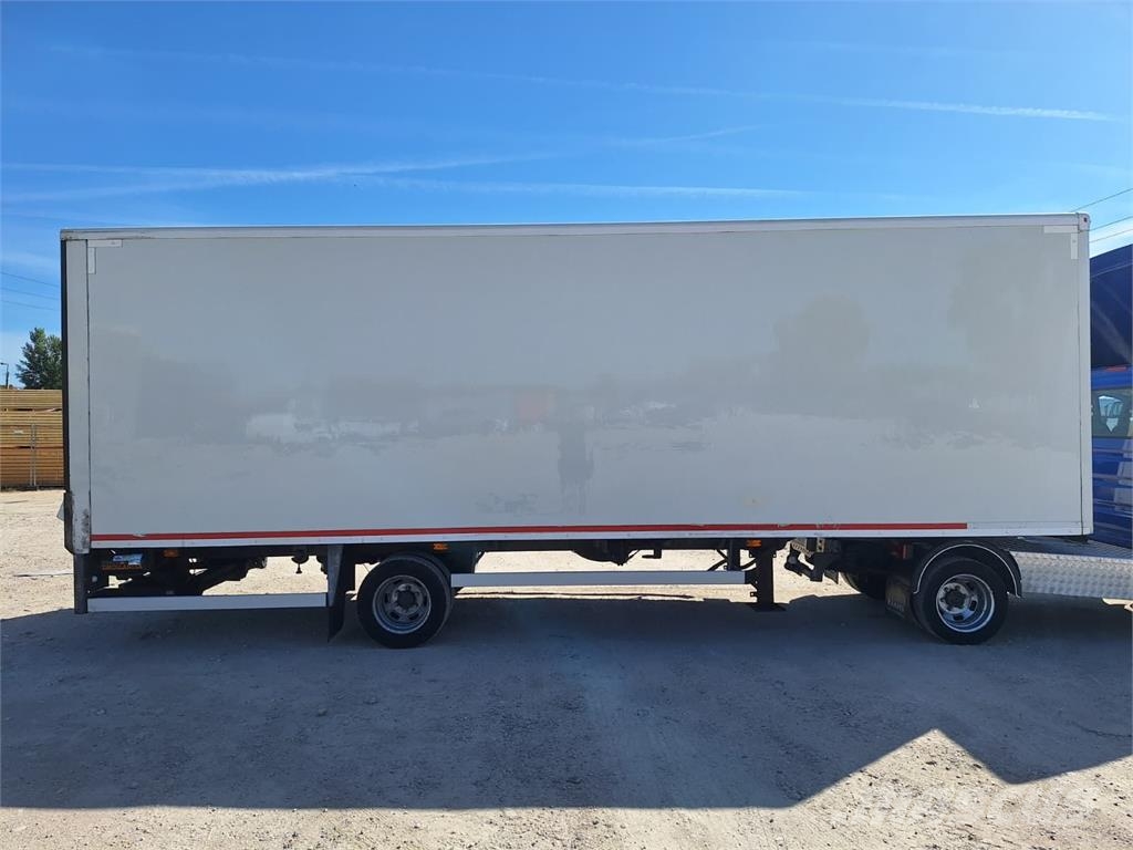 Veldhuizen BE Koffer semi-trailer + DHollandia LBW 750 kg/ 7 Noslēgtās piekabes