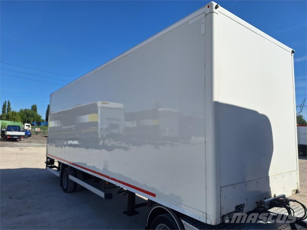 Veldhuizen BE Koffer semi-trailer + DHollandia LBW 750 kg/ 7 Noslēgtās piekabes