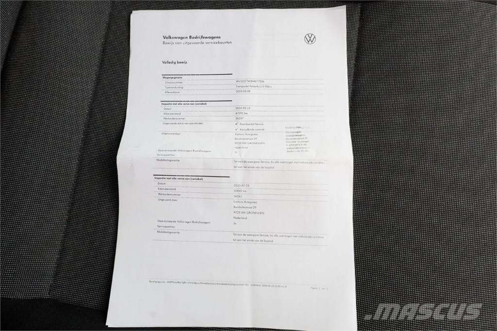 Volkswagen Transporter 2.0 TSI 150pk Benzine L2H3 Airco/Camer Otros camiones