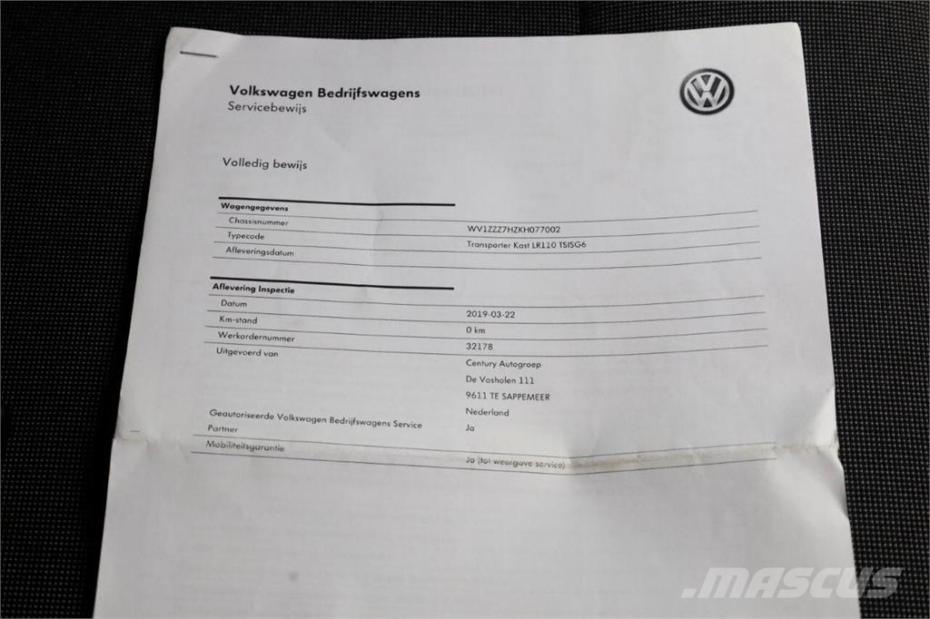 Volkswagen Transporter 2.0 TSI 150pk Benzine L2H3 Airco/Camer Otros camiones