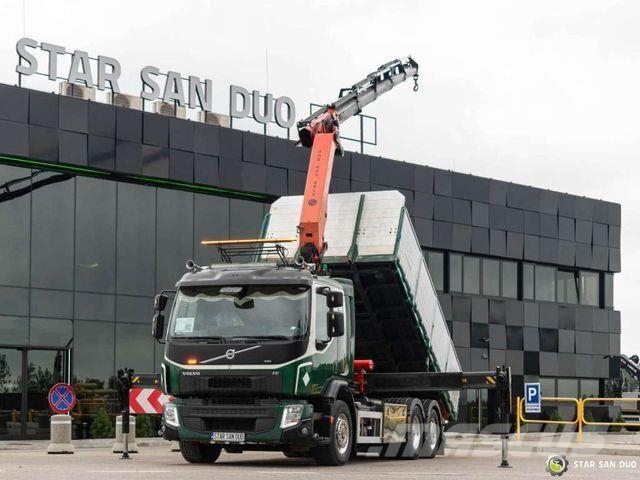 Volvo FE 320 6x2 PALFINGER PK 22002 EH Crane Kipper Billenő teherautók